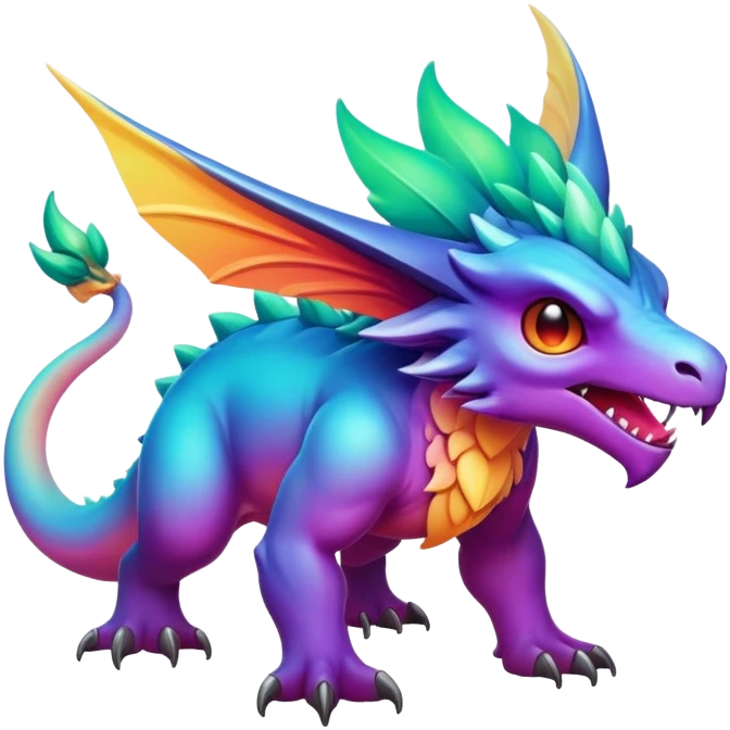 Epic legendary gradients aesthetic-scenery-Fakémon-creature emoji