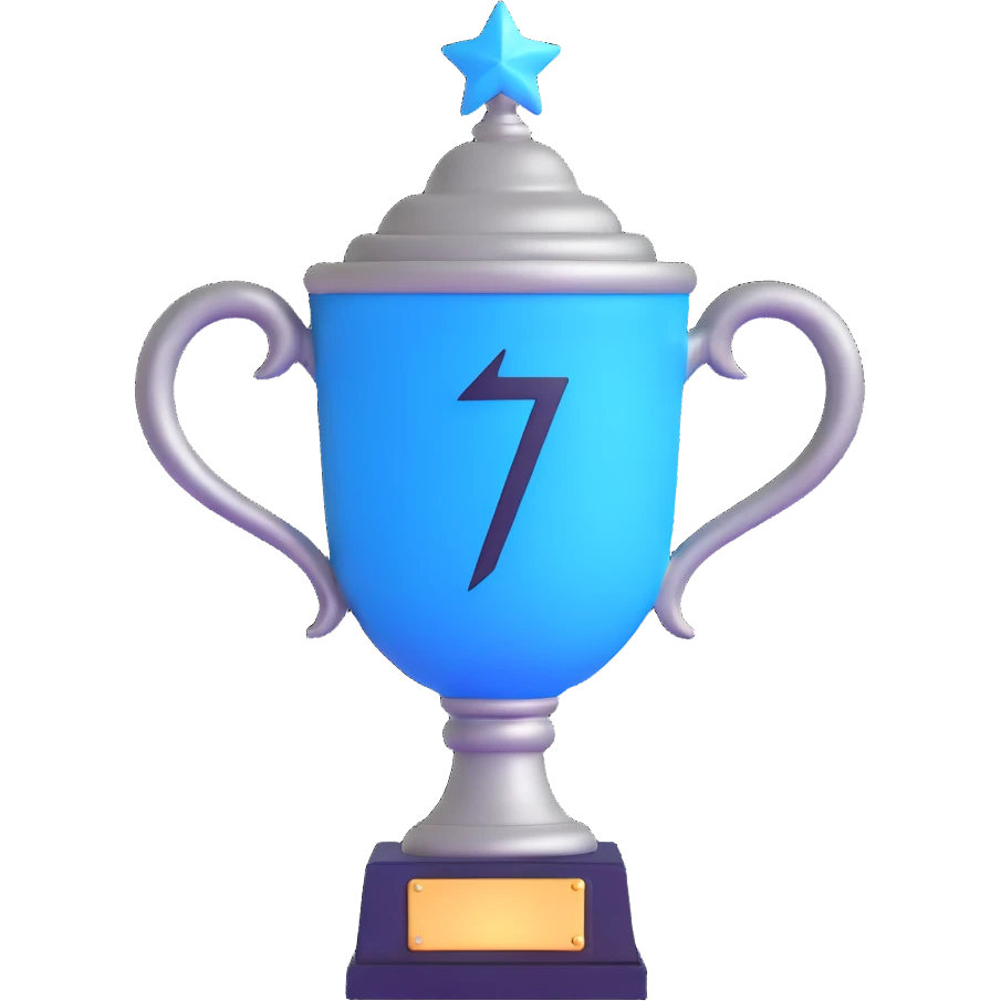 Triwizard Cup trophy with serpent handles, glowing blue magical cup from Harry Potter emoji