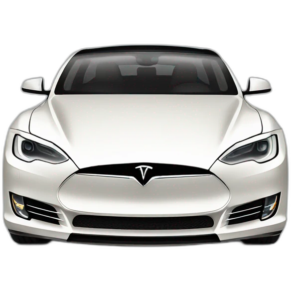 Tesla Model S car emoji
