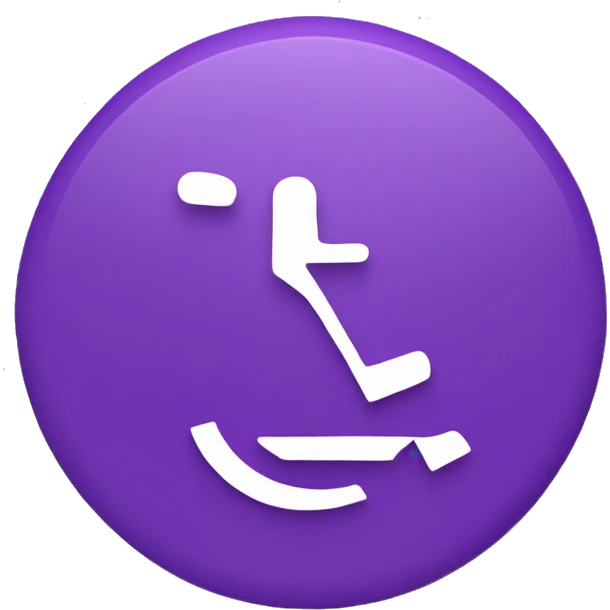 Handicap sign with  purple w underneath emoji