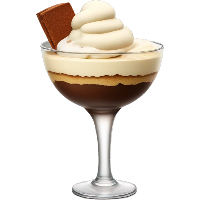 Cocktail Tiramisu with icecream emoji