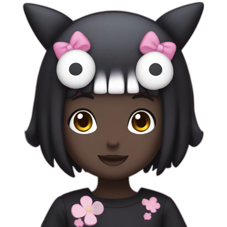 Kuromi sanrio character  emoji