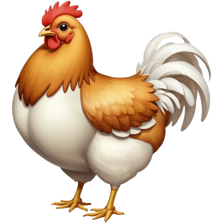Chicken butt emoji