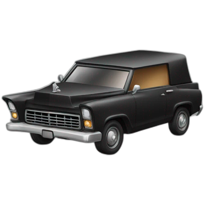 coffin car emoji