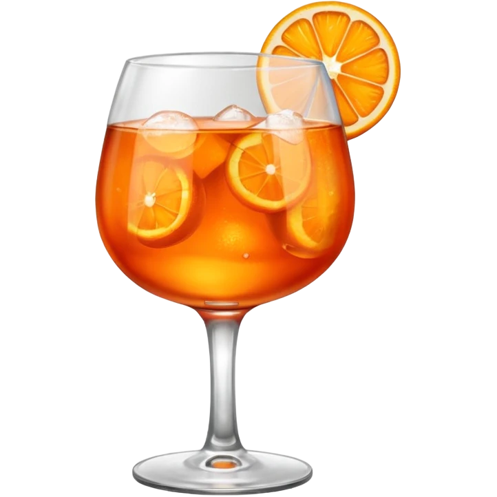 in the same glass as the aperol emoji
