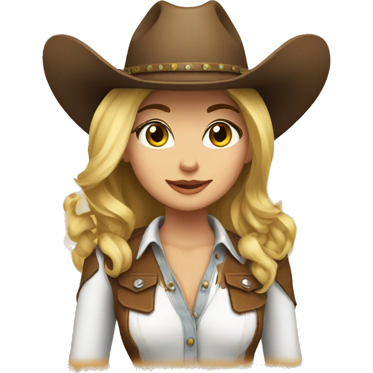 cowgirl cute emoji