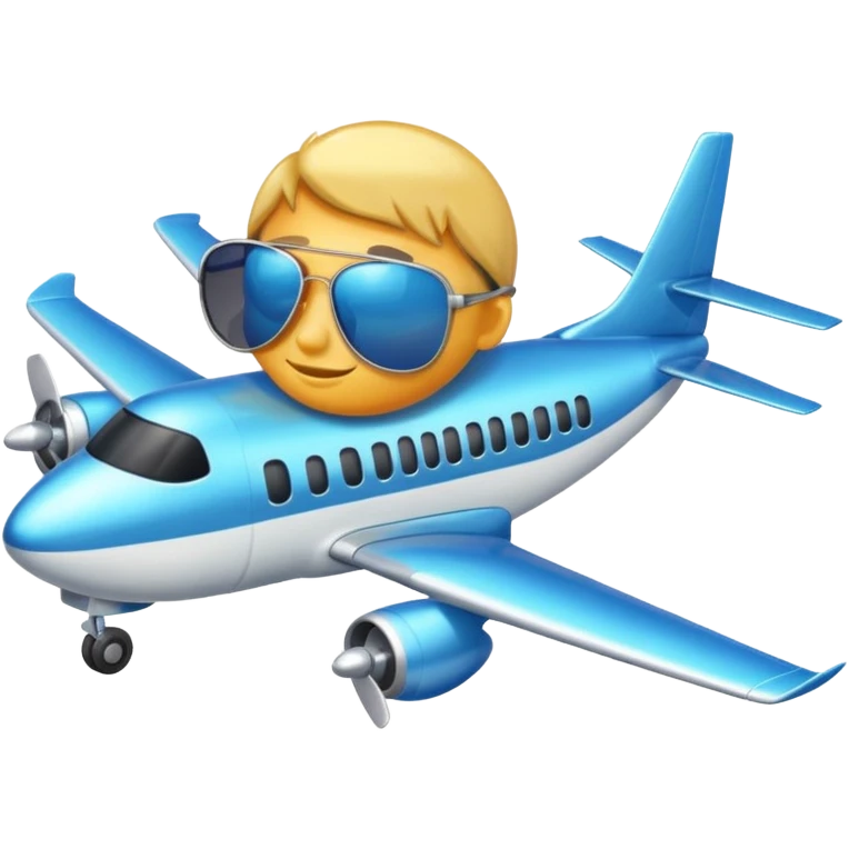 A Plane with Sunglasses  emoji