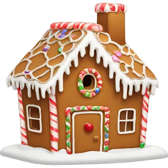 gingerbread house emoji