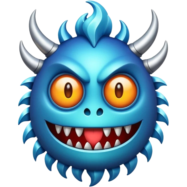 Mمزخرف مثل شعار مونستر emoji