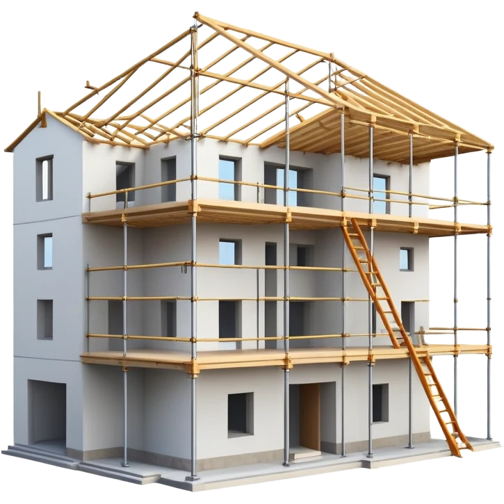 modern house under construction emoji