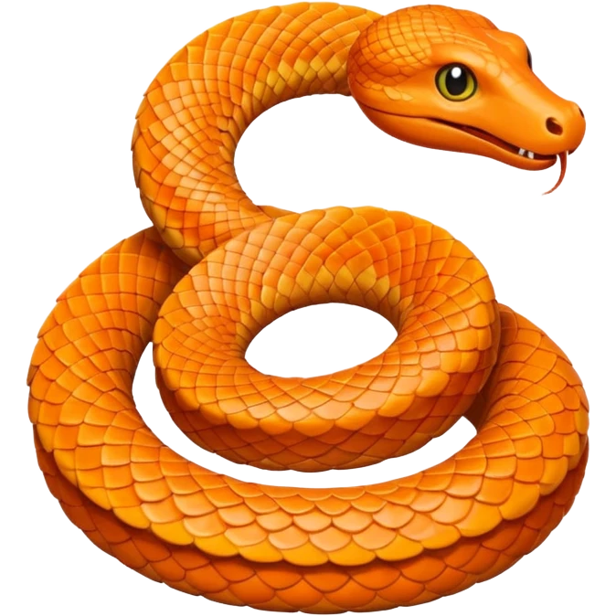 Serpent orange emoji