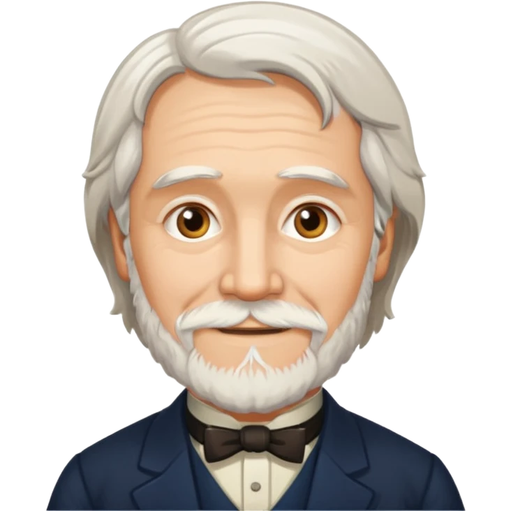 Realistic Ivan Turgenev russian author emoji