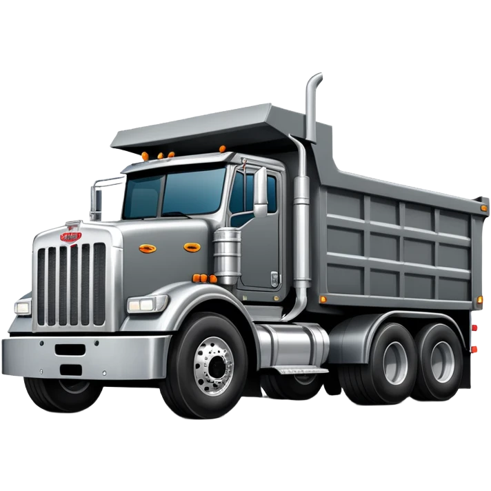 Peterbilt 18 wheeler dump truck emoji