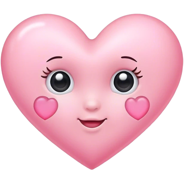 Baby pink heart emoji