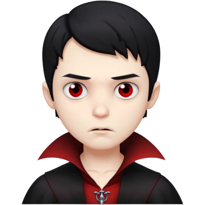 sad face vampire boy
 emoji