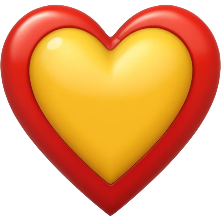 Sarı kırmızı kalp emoji
