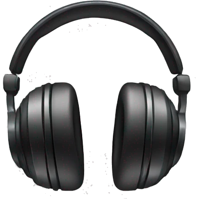 Dj headphone emoji