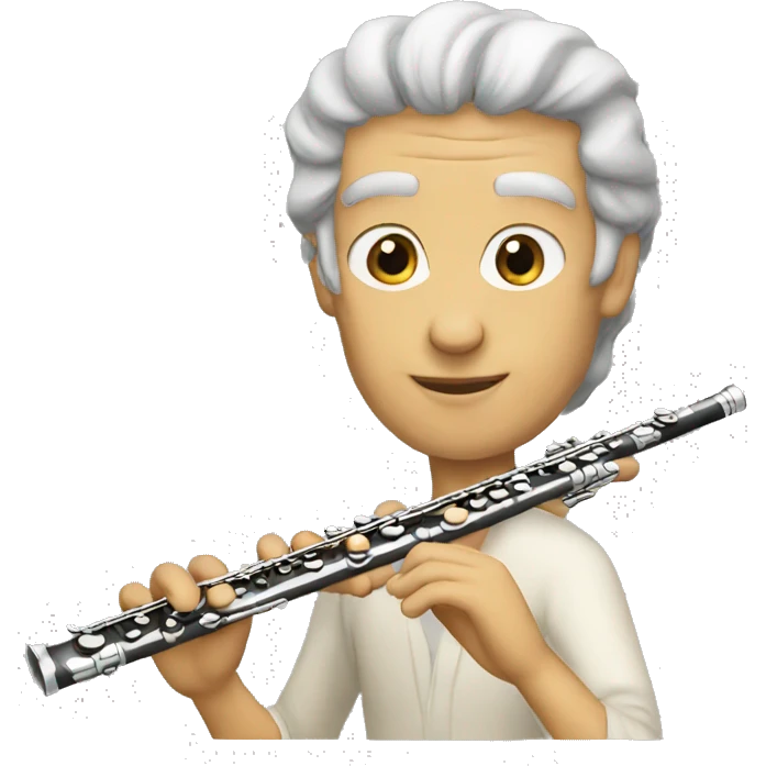 Classical flute emoji