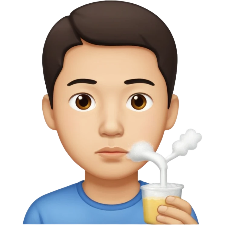 Chinese man sniffing suga  emoji
