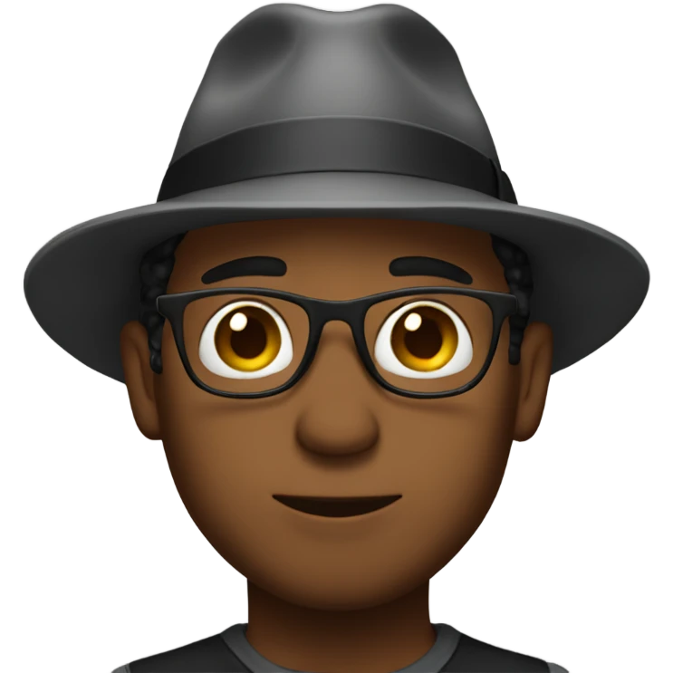 Me wearing fedora emoji