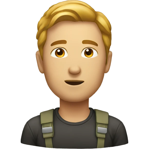 man listning emoji