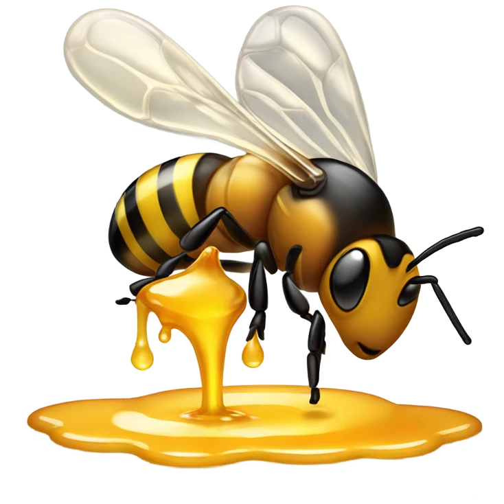 Spitting honey emoji