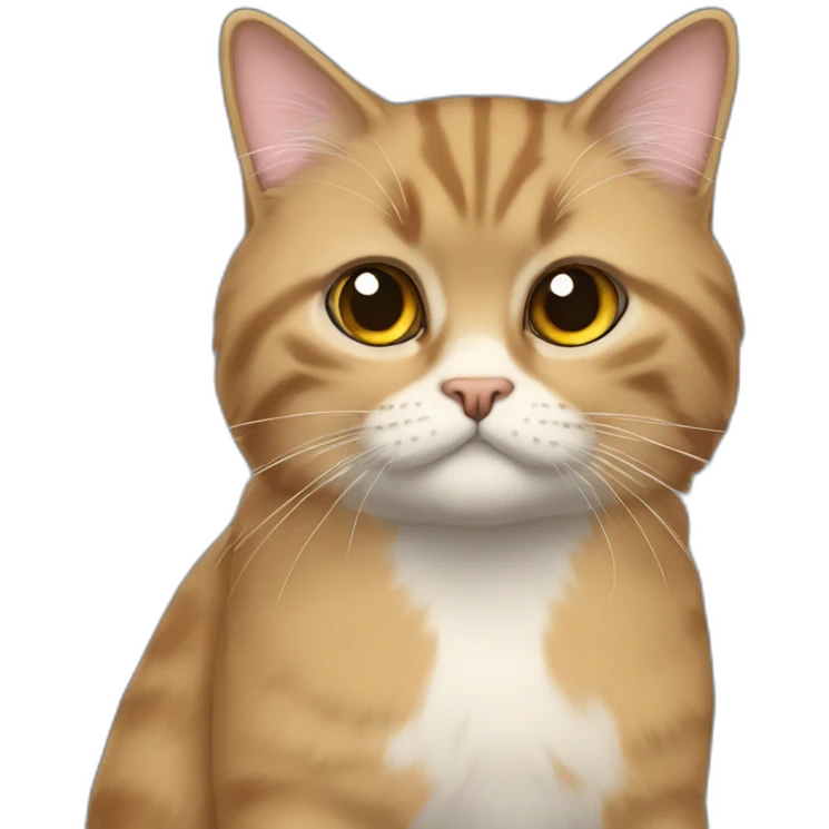 Gato persa pelo largo emoji