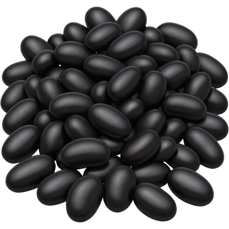 black beans emoji