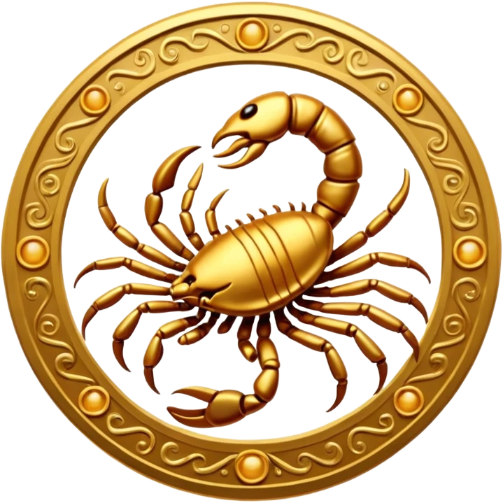 Scorpion zodiac sign. emoji