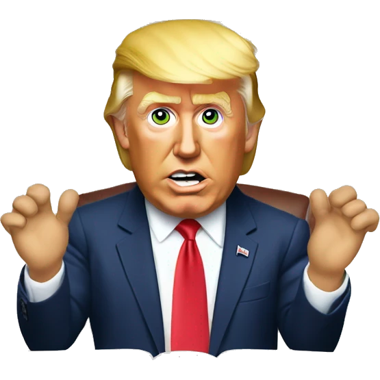 Donald trump in the White House emoji