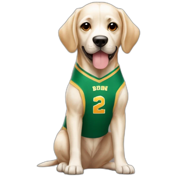 Chien avec le maillot de berkane emoji