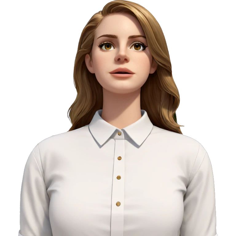 girl in white shirt outdoors emoji