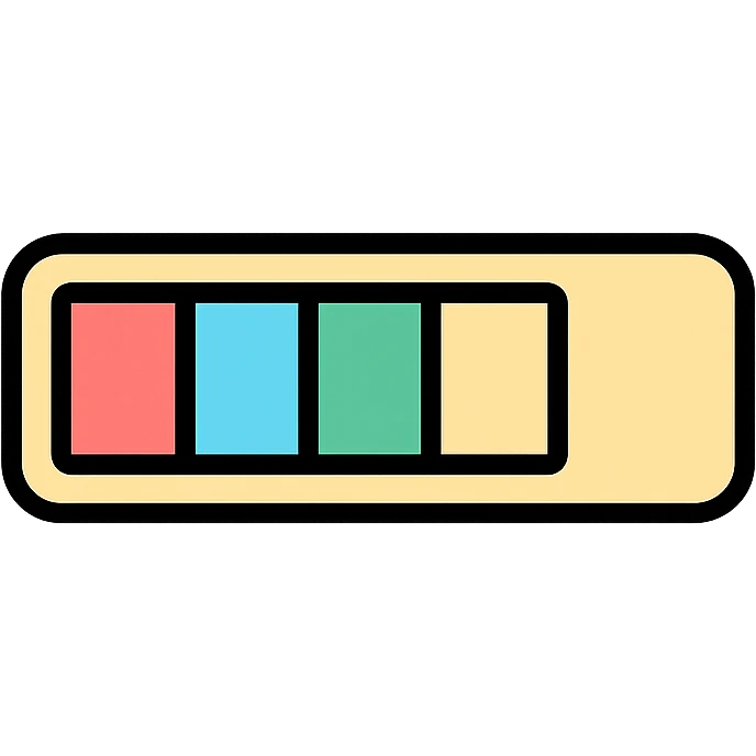 progress bar icon with color and black outlines emoji
