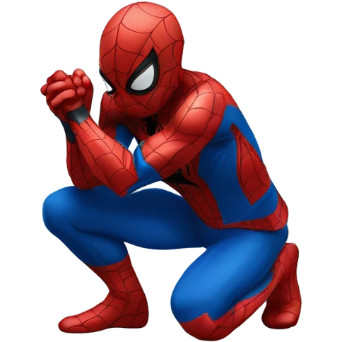Spider-Man praying emoji