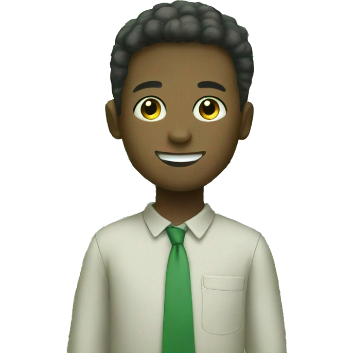 A Boy that votes green  emoji
