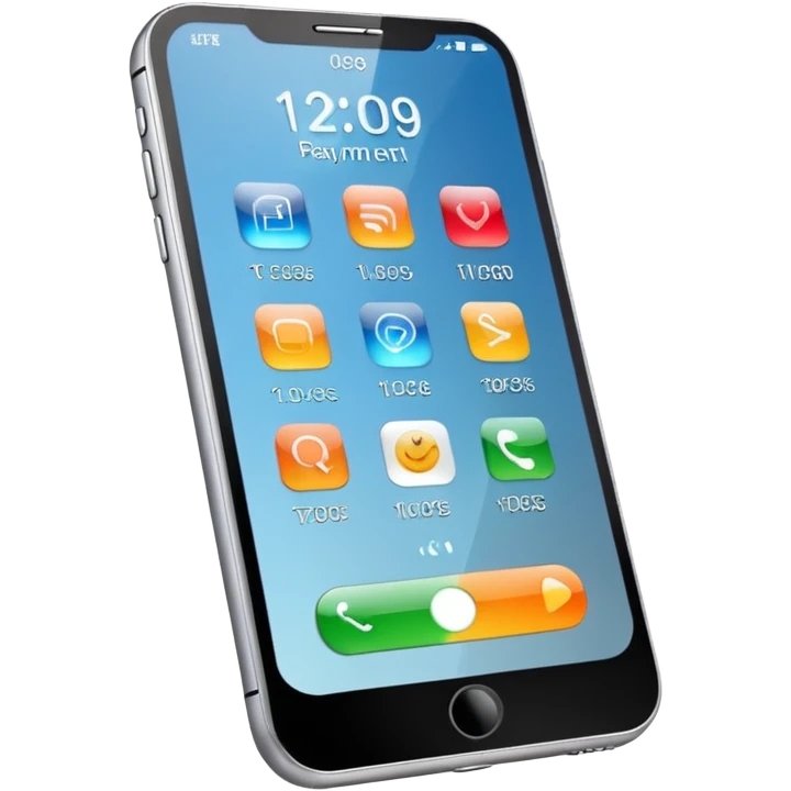 Mobile payment – smartphone with payment app emoji