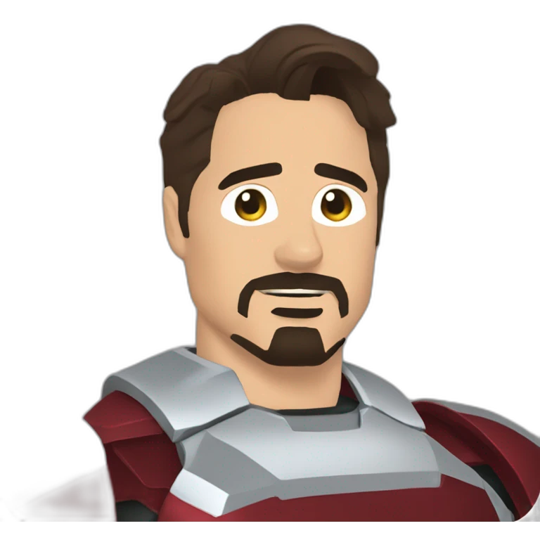 Tony Stark with infinity ganutlet emoji