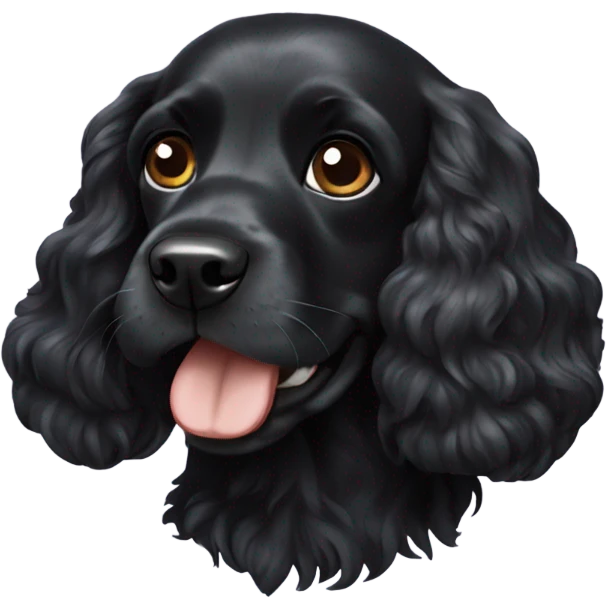 black cocker spaniel emoji