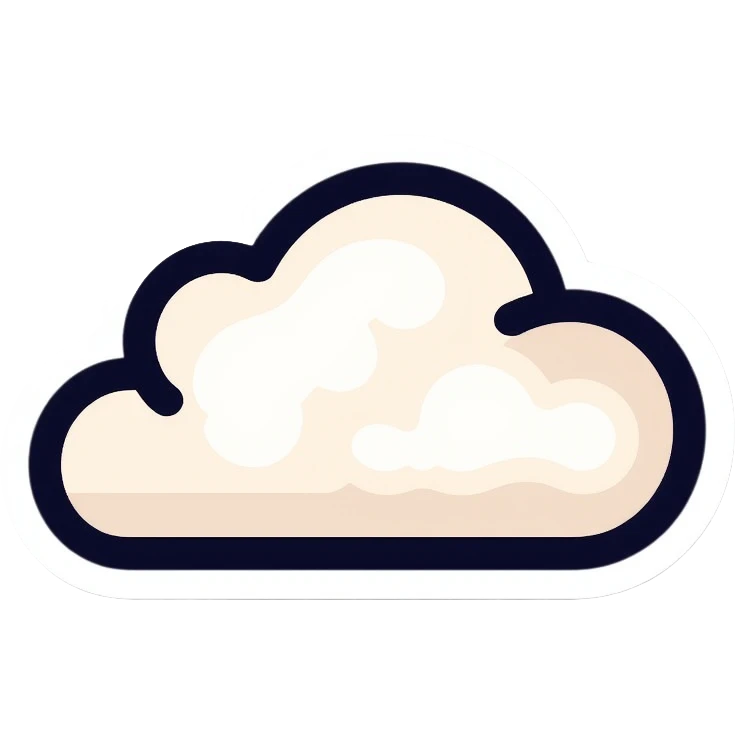 fluffy cloud emoji