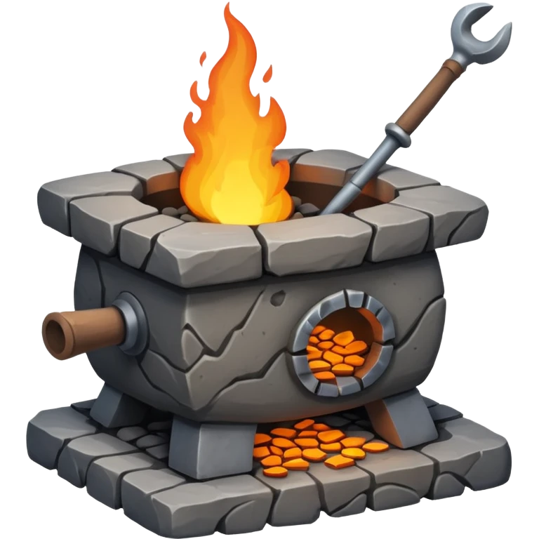An ancient stone forge emoji