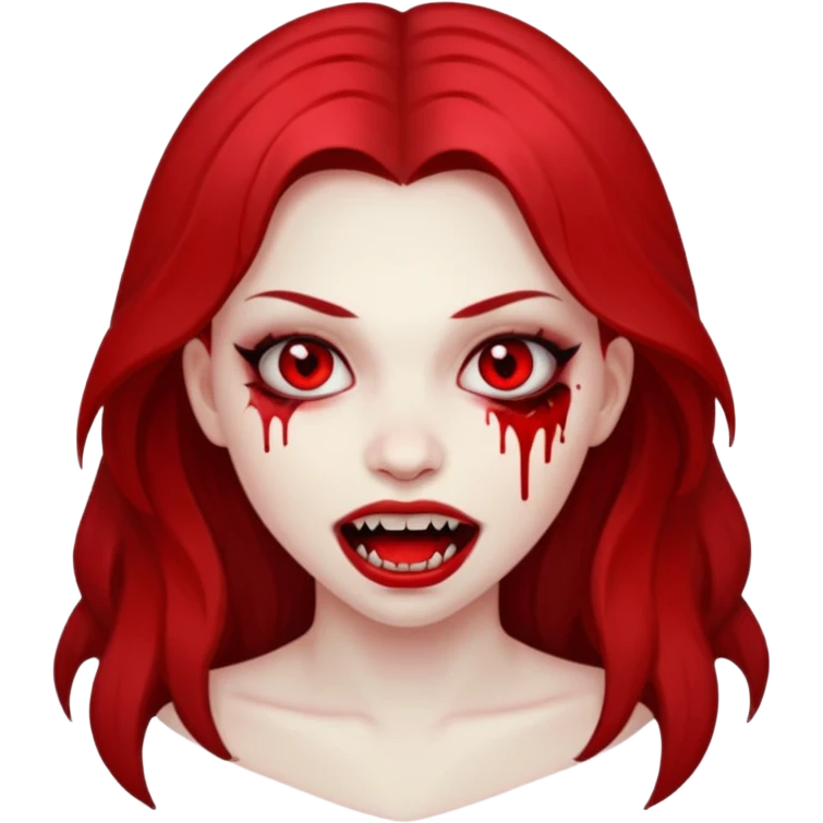 Vampir, Girl, Fangs, Blood, Penis, Vagina emoji