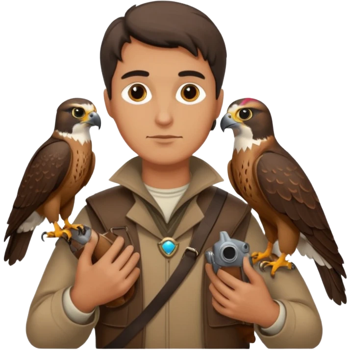 Falconer , different man emoji