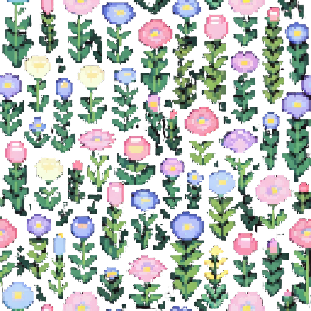 pastel flower garden emoji