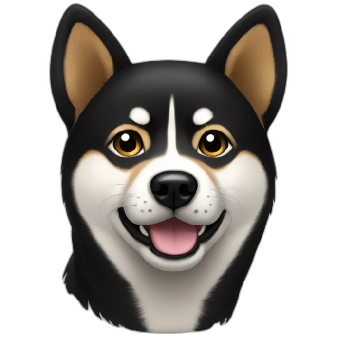 black shiba emoji