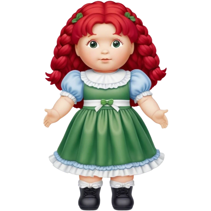 vintage cabbage patch doll red hair emoji