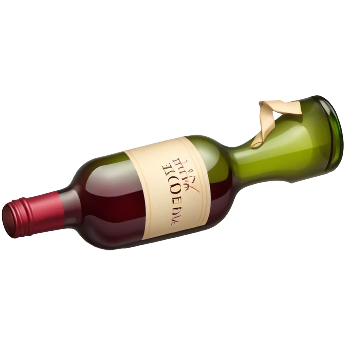Broken wine bottle emoji