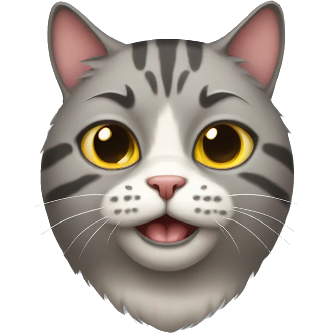 Ugly cat emoji