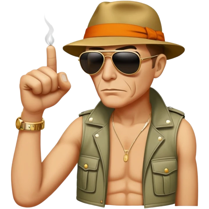 Fight the power hunter s Thompson gonzo fist emoji