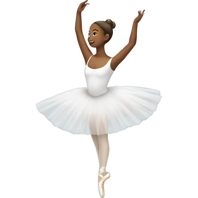 Ballerina in white emoji
