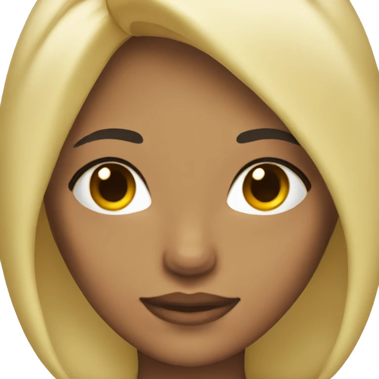 morena skin with blonde hair emoji
